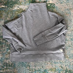 Gray vuori mock turtleneck sweatshirt